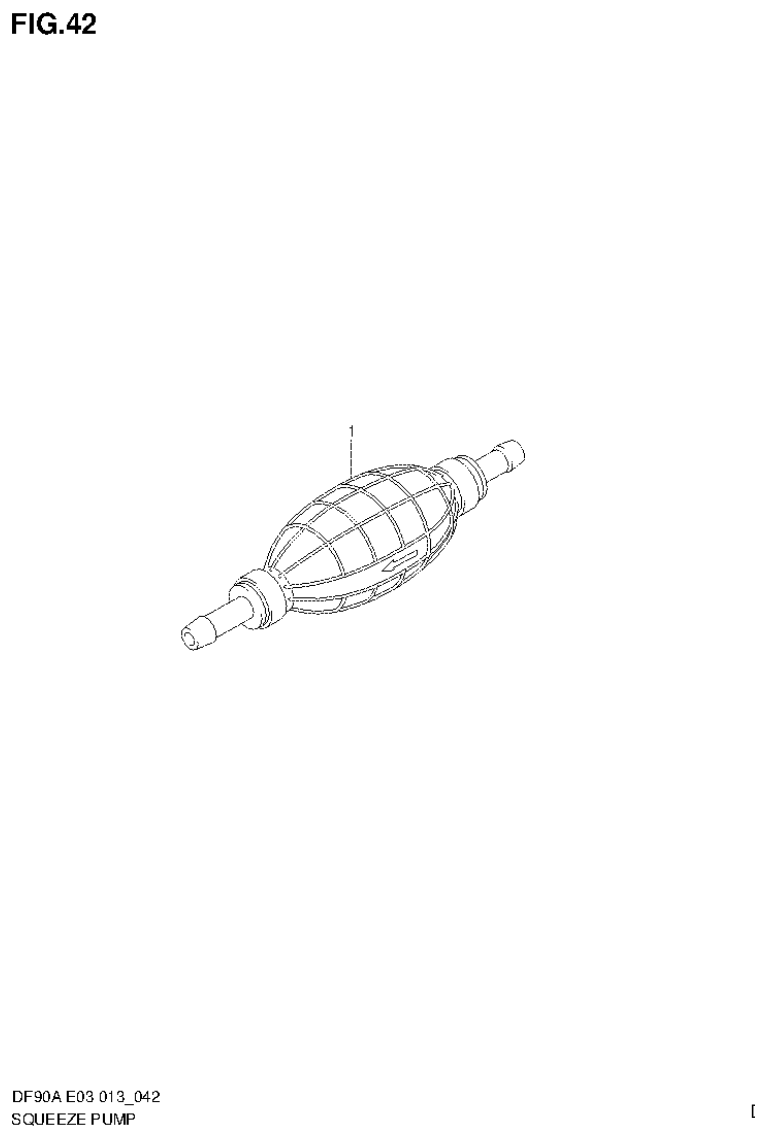 Suzuki DF80A, DF90A SQUEEZE PUMP parts diagram